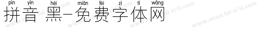 拼音 黑字体转换